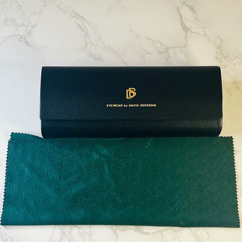 DAVID BECKHAM DB 1006/S Tortoiseshell Sunglasses Green Lenses Made in Italy NWOT - Picture 9 of 10